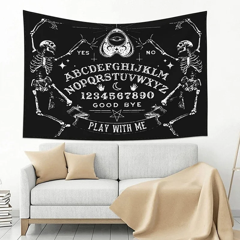 Home Decor Ouija Board Tapestry Vintage Wall Art Wall Hanging Blanket Halloween Bedroom Living Room Decorations 230x180cm tapiz tapestry decorations