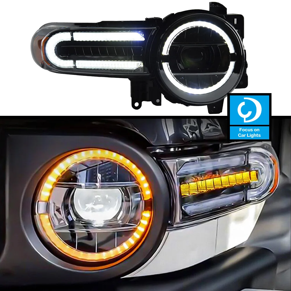 

Car Front Headlight For FJ Cruiser 2007-2020 Type LED HeadLamp Styling Dynamic Turn Signal Lens Automotive Accessories Assembly