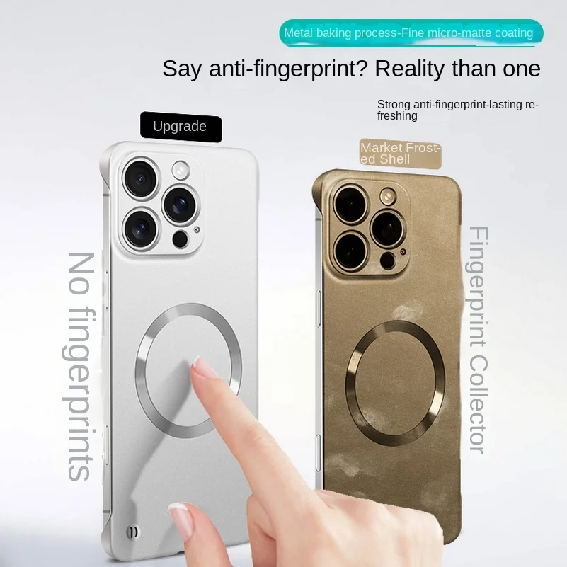 Ultra-Thin MagSafe Magnetic Phone Case with Slim Bezels and Camera Protection