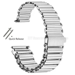 Universal 316L Stainless Steel Bonklip Bracelet - Quick Release Metal Wrist Band - 22mm (Silver)