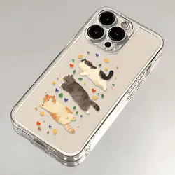 Charming Yellow Cartoon Kitten Phone Case - Cute & Fun Design Cover - iPhone 17 e (Style 1)