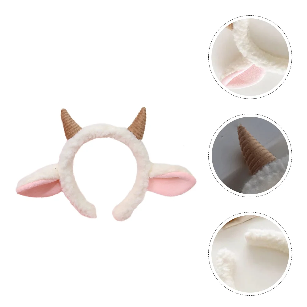 

Claw Headband Hair Decor Lovely Hoop Halloween Hairband Sheep Ears Prop Horn For Cosplay Headdress Costume