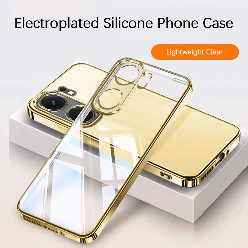 Electroplated Crystal Clear High-Quality Silicone Phone Case