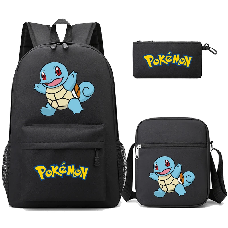 

Pokemon Backpack Pikachu Charmander Anime Figure Big Capacity Cartoon Bag Teenagers Student Schoolbag Boy Girl Rucksacks