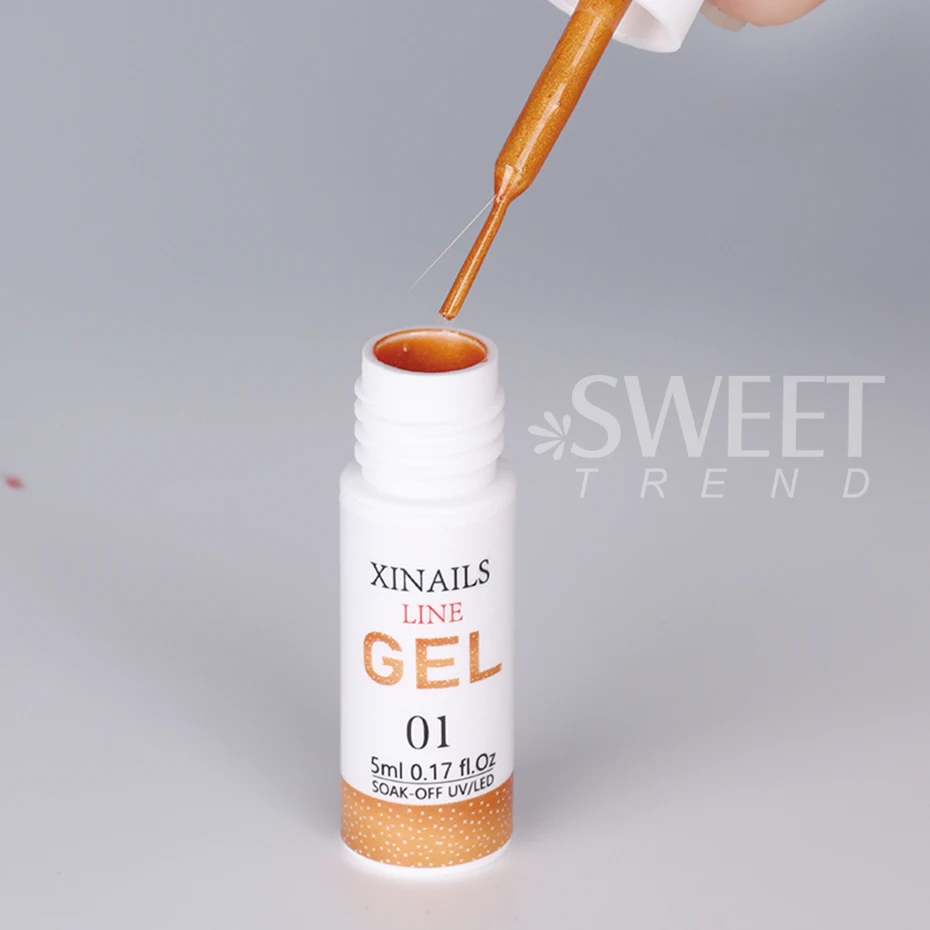 4pcs 5ml Nail Liner Gel Paint UV Gel Black White Swirl French Nail Design DIY Drawing Semi Permanent Gel Polish Manicure Varnish