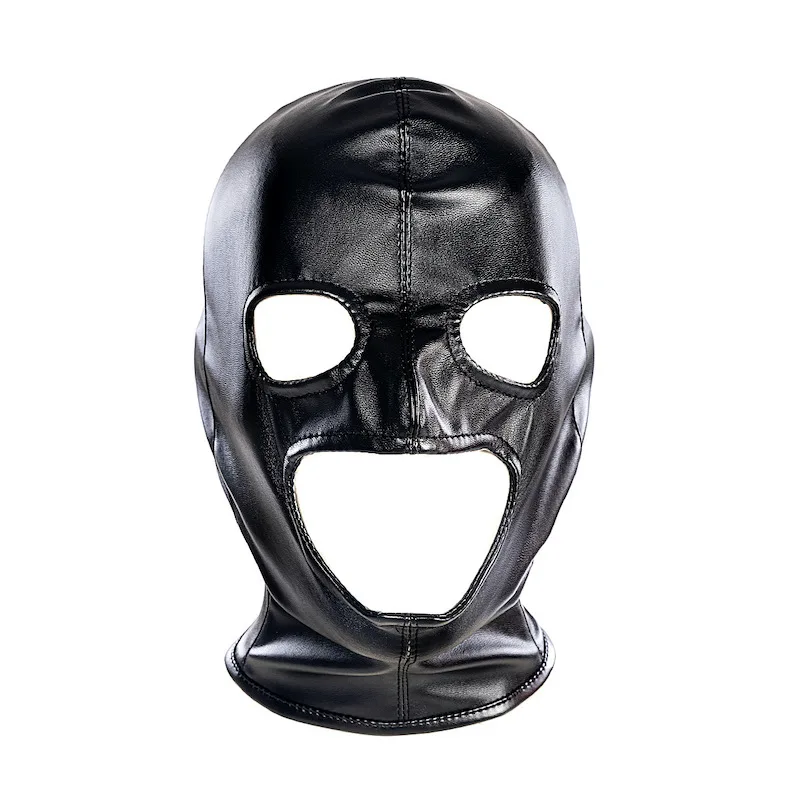 Leather Full Face Mask for Party Cosplay and Halloween
