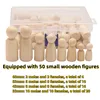 50 Pcs Little Wooden Man DIY Boxed Dolls Painting Unfinished People Figures Hand-Painted Graffiti Toys For Children 1