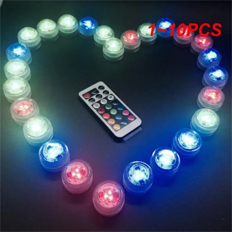 

1~10PCS Led Candle Lamp Colorful Colorful Colors Remote Control Universal Transparent Pc Material Led Light Emitting Technology