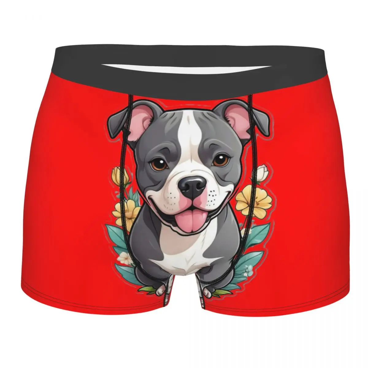 Cute Pets Bulldog  Men's Boxer Briefs special Highly Breathable Underpants High Quality 3D Print Shorts Birthday Gifts