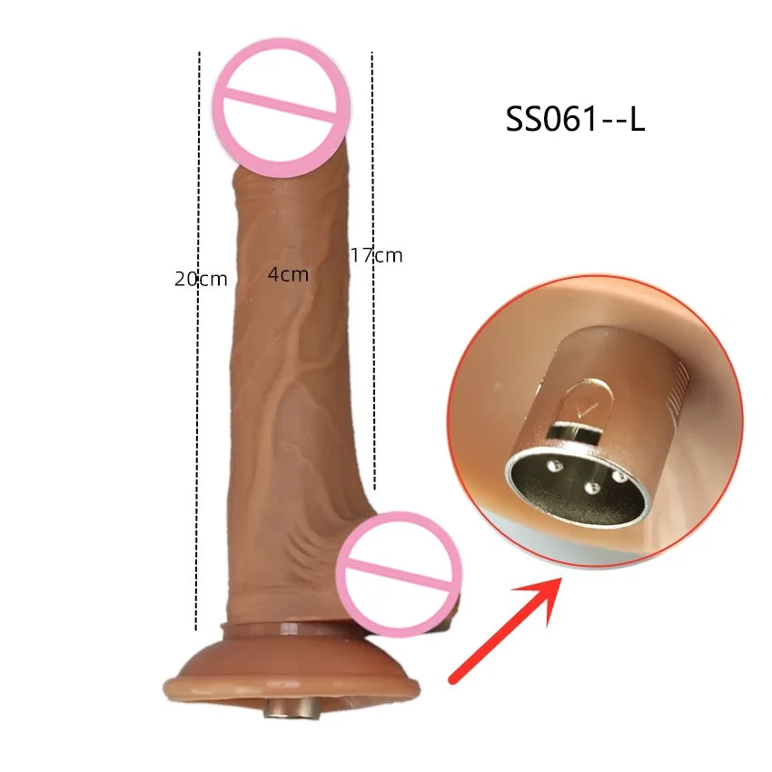 New Lifelike Liquid Silicone Dildos for Women Masturbation 3XLR Sex Machine Attachment Vibrator Vaginal Thrust Sex Toys