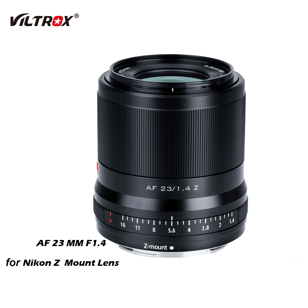 

VILTROX 23 мм F1.4 объектив с автофокусом с большой диафрагмой, фотообъектив для Nikon, объектив с Z-образным креплением Zfc Z5 Z6 Z7 II Z50 камера