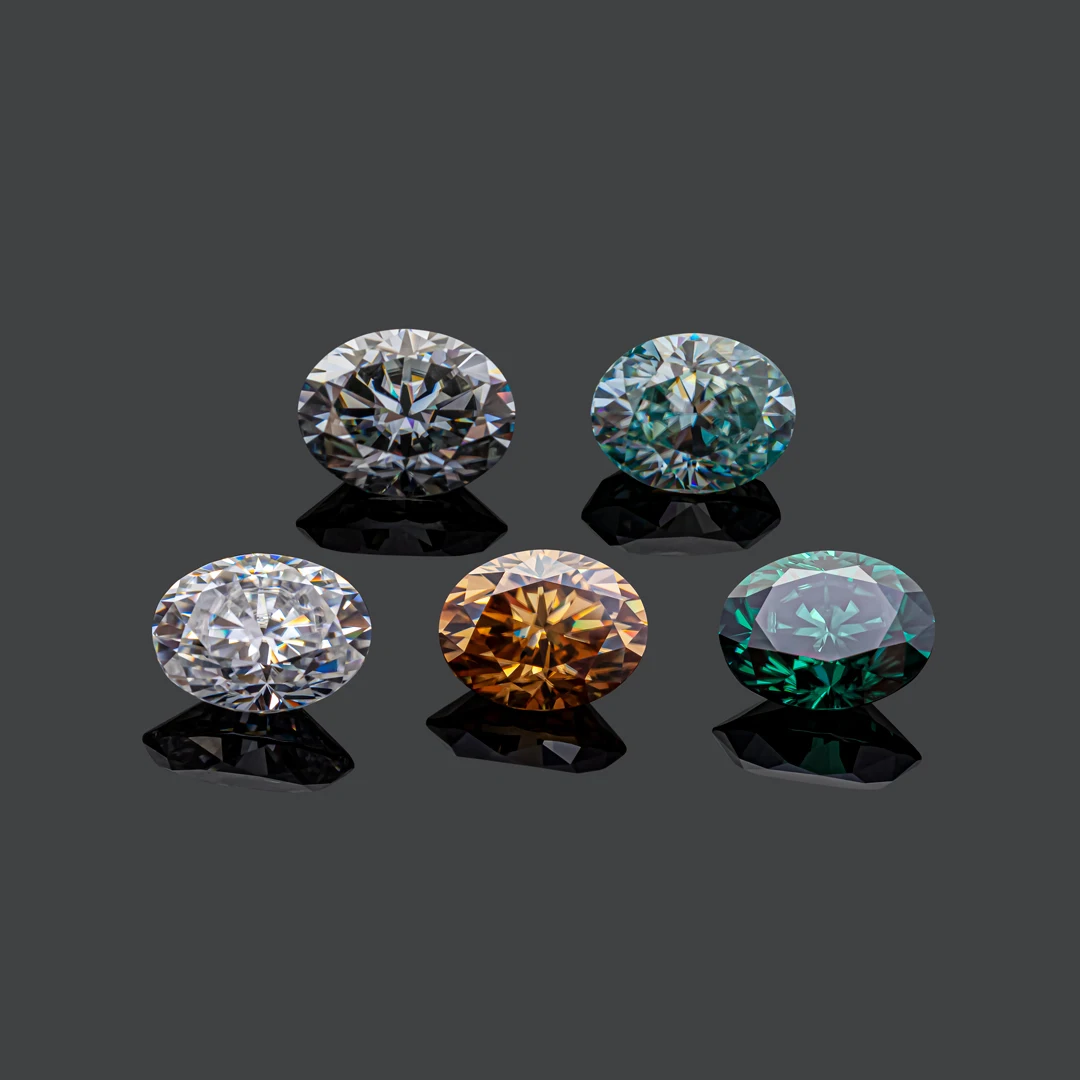 Moissanite Loose Stone D Color Moissanita Gemstones Factory Lab Grown Diamond Certified for Buyers