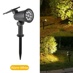 Enhanced Solar - Powered Outdoor Spotlights - Weatherproof, Adjustable Brightness, Perfect for Garden and Patio Decor (Warm light)