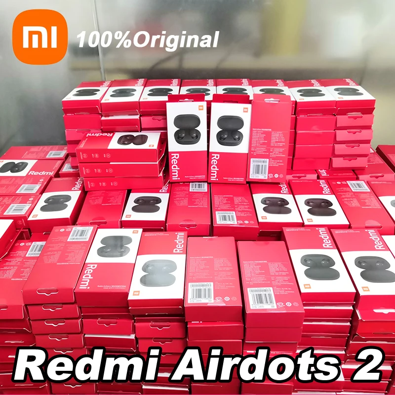 Originale Xiaomi Redmi Airdots 2 Auricolare Tws Wireless Bluetooth Gaming Headset Ai Control Mi Auricolari Airdots S Cuffie
