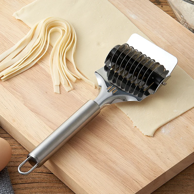 Stainless Steel Noodles Cutter With Non-slip Handle Pressing Pasta Maker Tools Manual Shallot Section Cutter Kitchen Gadgets