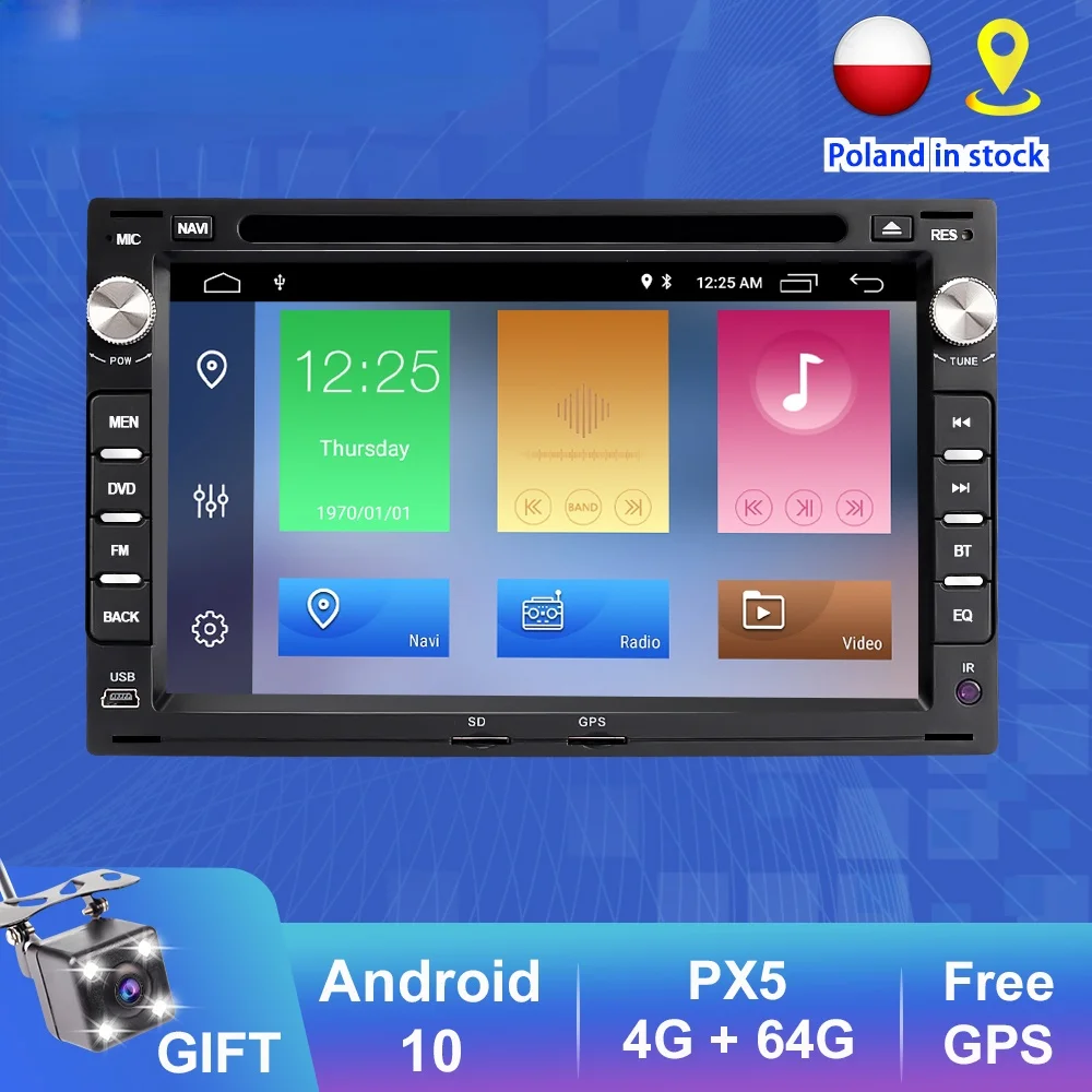 Автомобильный DVD-радиоплеер для VW/Volkswagen/PASSAT B5/MK5/JETTA/POLO/GOLF/MK4/TRANSPORTER/T5 Android 2Din