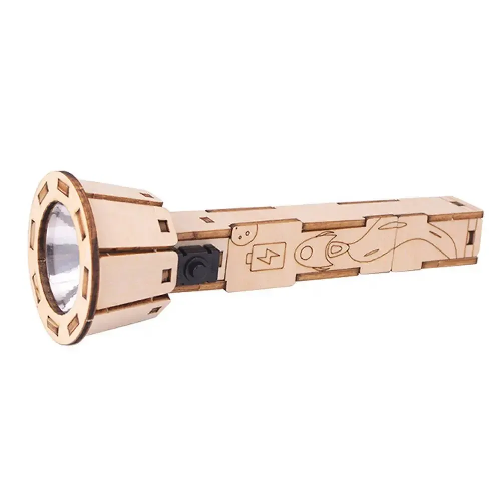1/2 pcs DIY Flashlight Technology Small Production Set Homemade Hand-Assembled Electrical Physics Science Toys