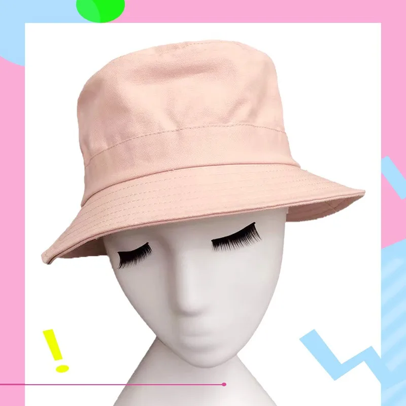 frog bucket hat Sunt Solid Color Spring And Summer Panama Fashion Circle Small Side Beautiful Fisherman's Hat sun bucket hat Bucket Hats