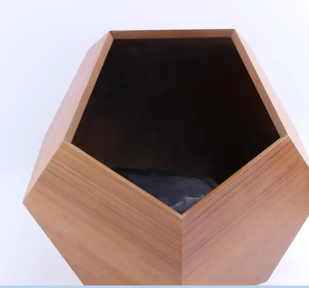 Hot Selling Natural Wood Pet Furniture Polygon Pentagon Pet Cages Small Animals Wooden Cat House Dog Cats House Bed Carrier Pets