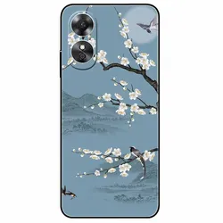 Luxury Shockproof TPU Soft Silicone Case with Cute Animal and Flower Design for OPPO A58 4G (W101.CH.707)
