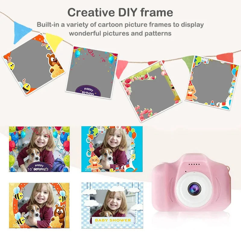 Kids Digital Camera Toys for Girls Boys 1080P HD Screen Outdoor Toys Birthday Gifts Camara Fotos Infantil Juguetes Para Ni&ntilde;os