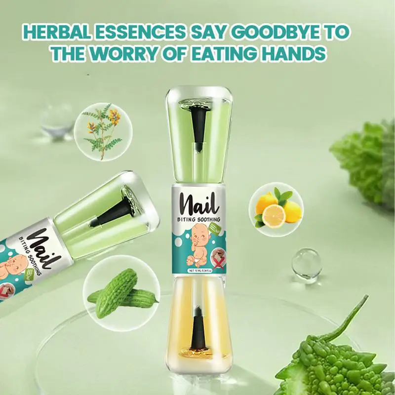 10ml Anti-Biting Nail Water Bitter Nail Solution Stop Biting Liquid Mild and Safe Care Tool for Kids Newborns Teens