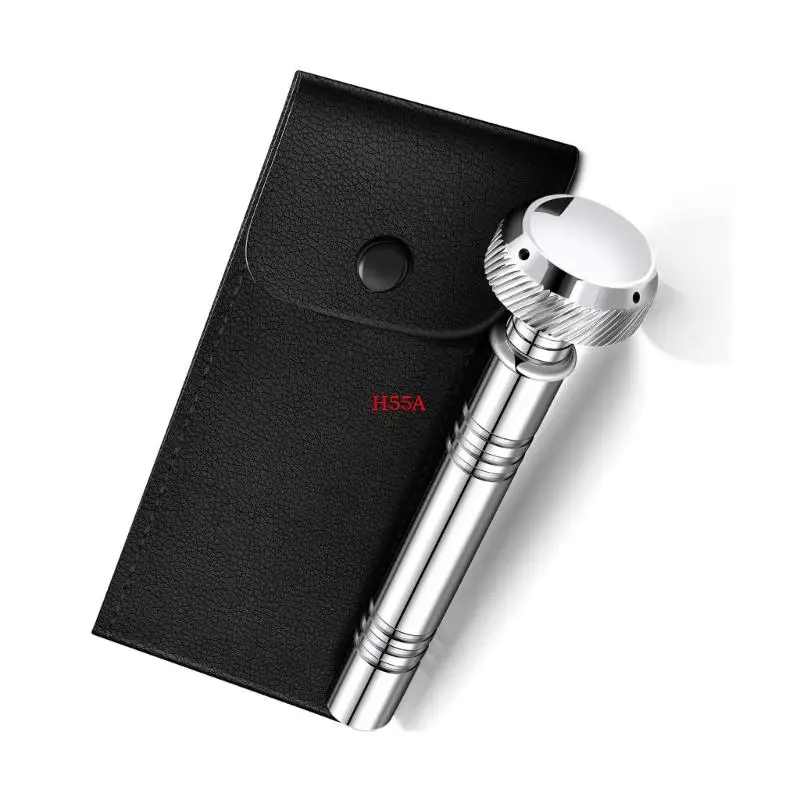 H55A Holy Water Sprinkler, Holy Water Container With Leather Case for Religious Event and Baptisms Blessing Instrument