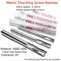 1pcs Japan FUK-HK HSSE M35 H7 Metric Chucking Screw Reamer Square Head Reamer 2 3 4 5 6 7 8 9 10- 25mm Machine Reamer 1