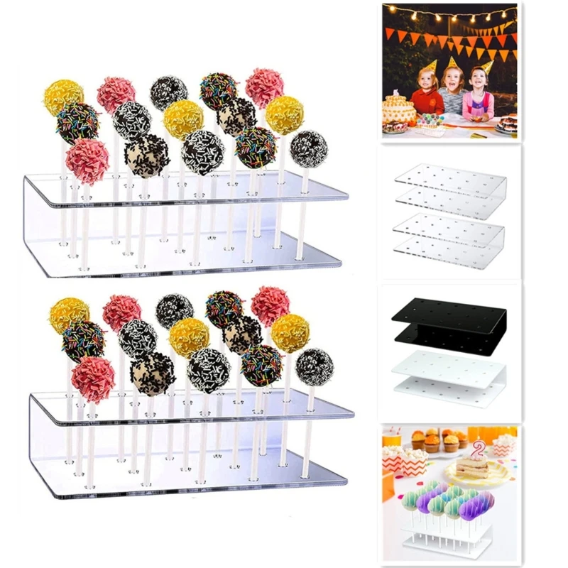 15 Holes Lollipop Display Stand Clear Acrylic Lollipop Holder Stand Candy Rack 4