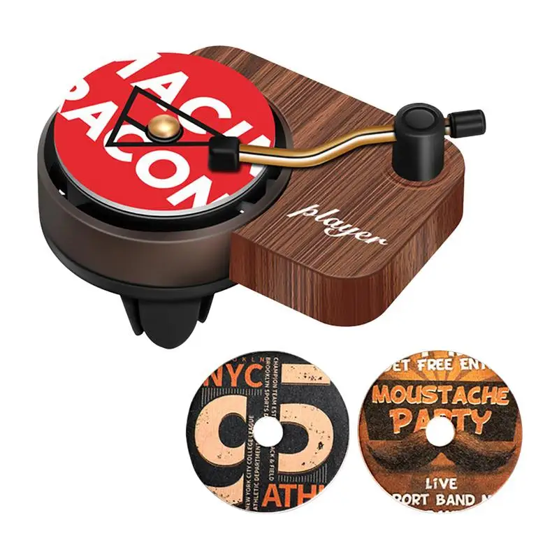 

Проигрыватель воздуха, освежитель воздуха, автомобильный вращающийся фонограф, воздуховод, ароматерапия, диффузор, зажим для духов, ретро автомобильные аксессуары