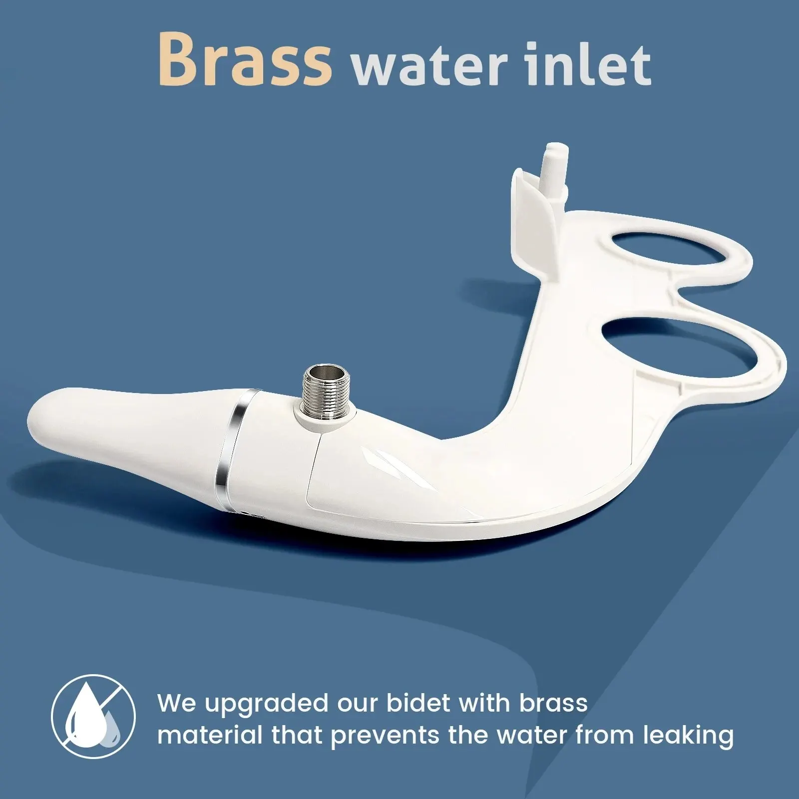 SAMODRA Ultra Slim Bidet Attachment for Toilet Seat - Dual Nozzle, Adjustable Water Pressure, Non-Electric Ass Sprayer 5