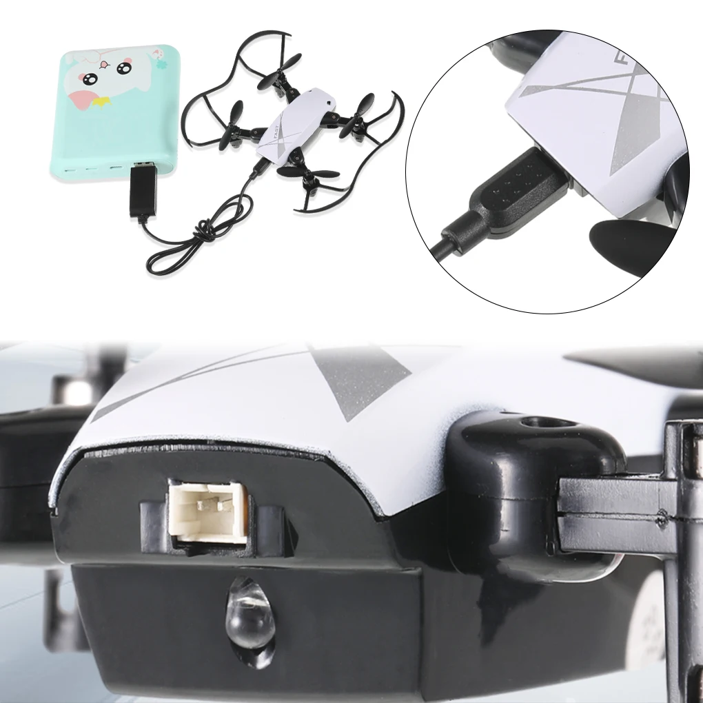 Foldable RC Mini Drone Helicopter Toy Four-axis Remote Control with Aerial Photo Quadcopter for Kids Children Gift blue