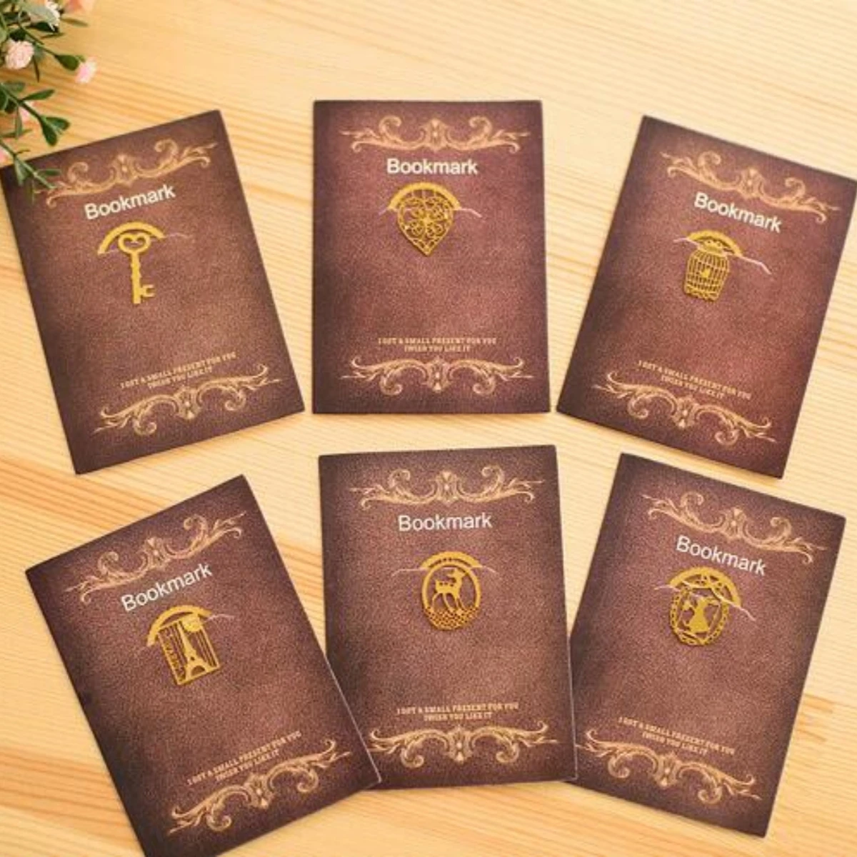 Metal Bookmark Animal Bookmark Bookmarks Stationery Supplies 7 pcs/lot Creative Animal Mini Metal Pendant