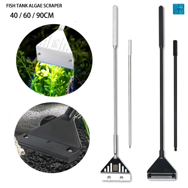 Aquarium stainless steel fish tank algae removal scraper blade aquatic plants aquatic cleaning multifunctional cleaning tool set Aquarium stainless steel fish tank algae removal scraper blade aquatic plants aquatic cleaning multifunctional cleaning tool set