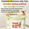 Installation-free Folding Tub Adult Full Body Bath Bucket Portable Bathtub Ready Household Children's Bath Bucket 70*66cm 1