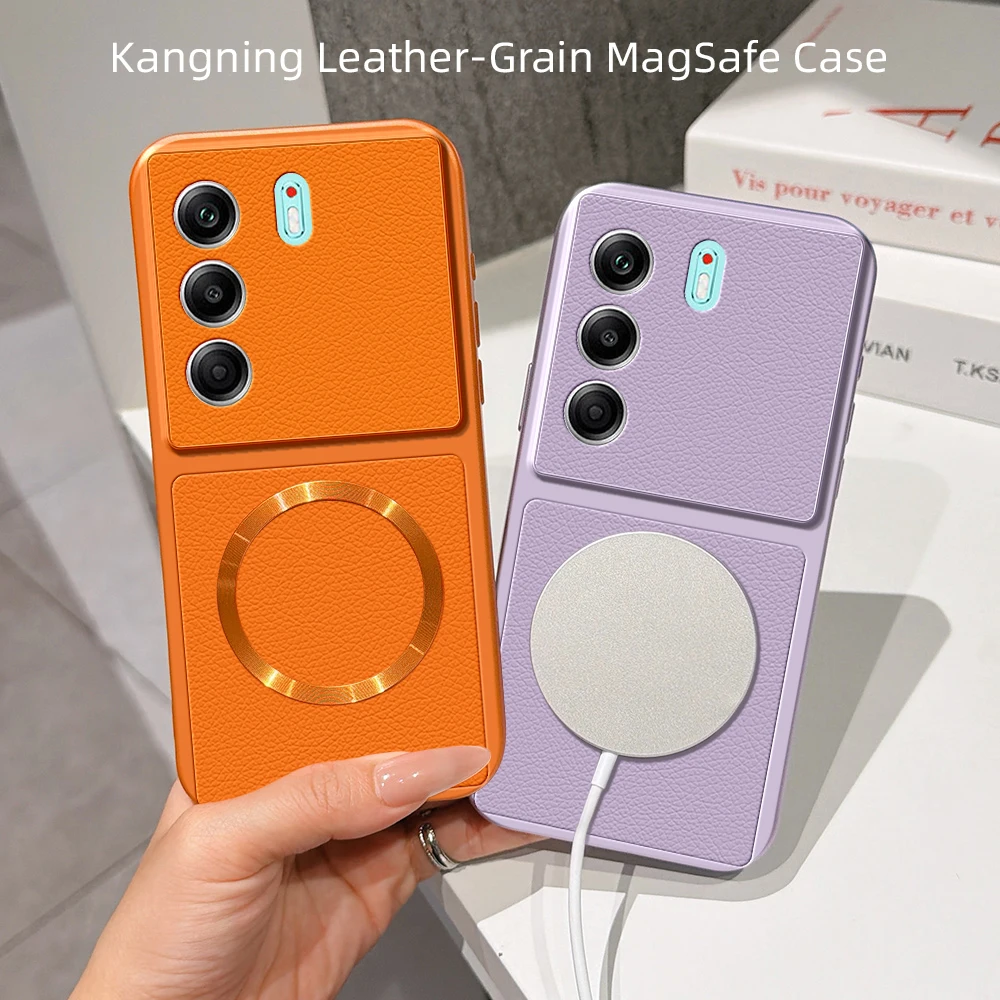 Luxury Leather Matte Magnetic Soft TPU Phone Case