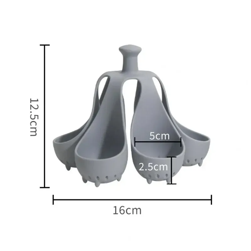 Boiled Egg Holder Silicone Egg Steamer Tray with Anti-scald Handle for Fast Cooking Easy High Temp Resistant for Healthy