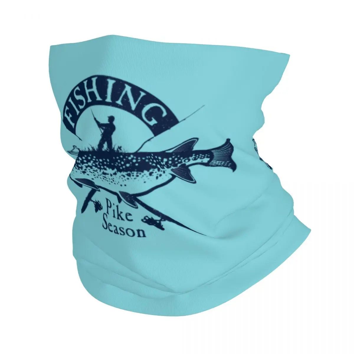 Pike Fishing Bandana Neck Gaiter For Ski Running Women Men Wrap Scarf Fisherman Balaclava Warmer Face Scarf Cover