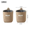 2Pcs Cotton And Linen Fabric Storage Bag Wall Hanging Storage Bag Hanging Pocket Behind The Door Dormitory Mini Cloth Bag 6