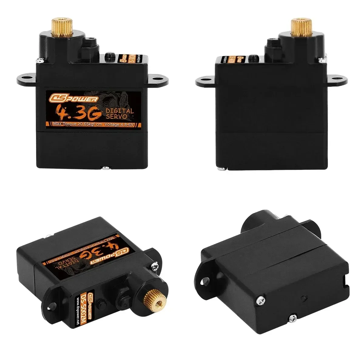 DSPOWER 2g 3,7g 4,3g 5g 6g 8g 9g Digital Micro Servo Kunststoff/Metall Getriebe JR Stecker für RC FPV Drone Starrflügel Hubschrauber Auto Boot – Detail 10