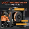MIG Welder,6 in 1 Gas MIG/Gasless Flux Core/Stick/Lift TIG/Spot Welding/Spool Gun Compatible Aluminum,Multi Process Welder 6
