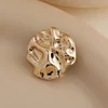 5Pcs Beautiful Gold Color Shank Buttons Zinc Alloy Irregular Shape Buttons Women's Sweater Coat Accessories 3