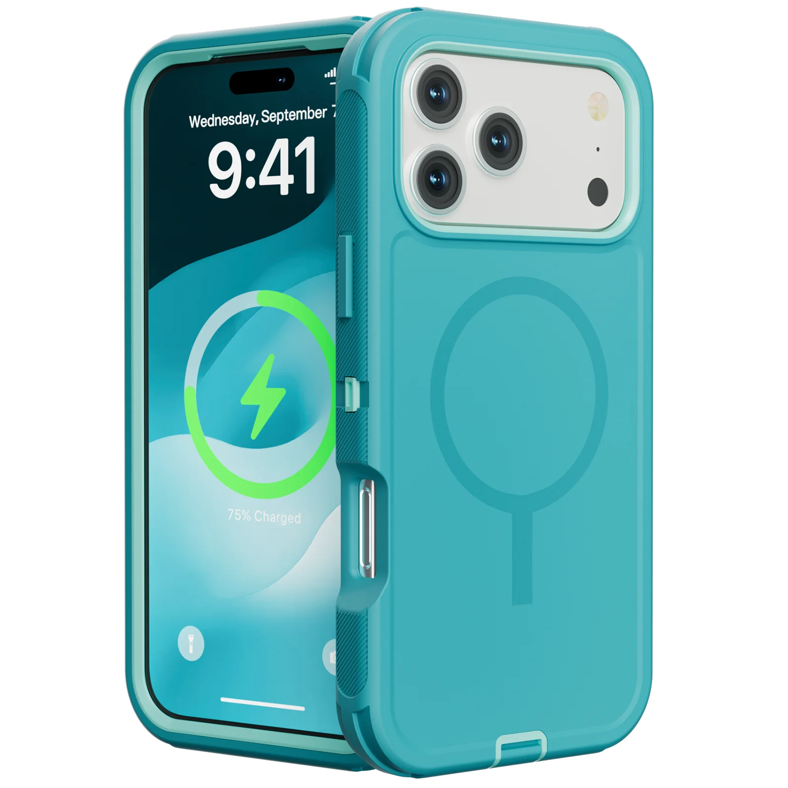 Armadura robusta obt defender caixa magnética caso de telefone para iphone17 pro max ar 16 15 14 13 12 para magsafe à prova de choque proteger capa