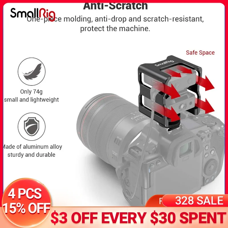 SmallRig RODE Wireless Go Storage Cage With cold shoe Mount Small &amp lightweight Camera DIY Shooting Rig Accessories - 2998 |