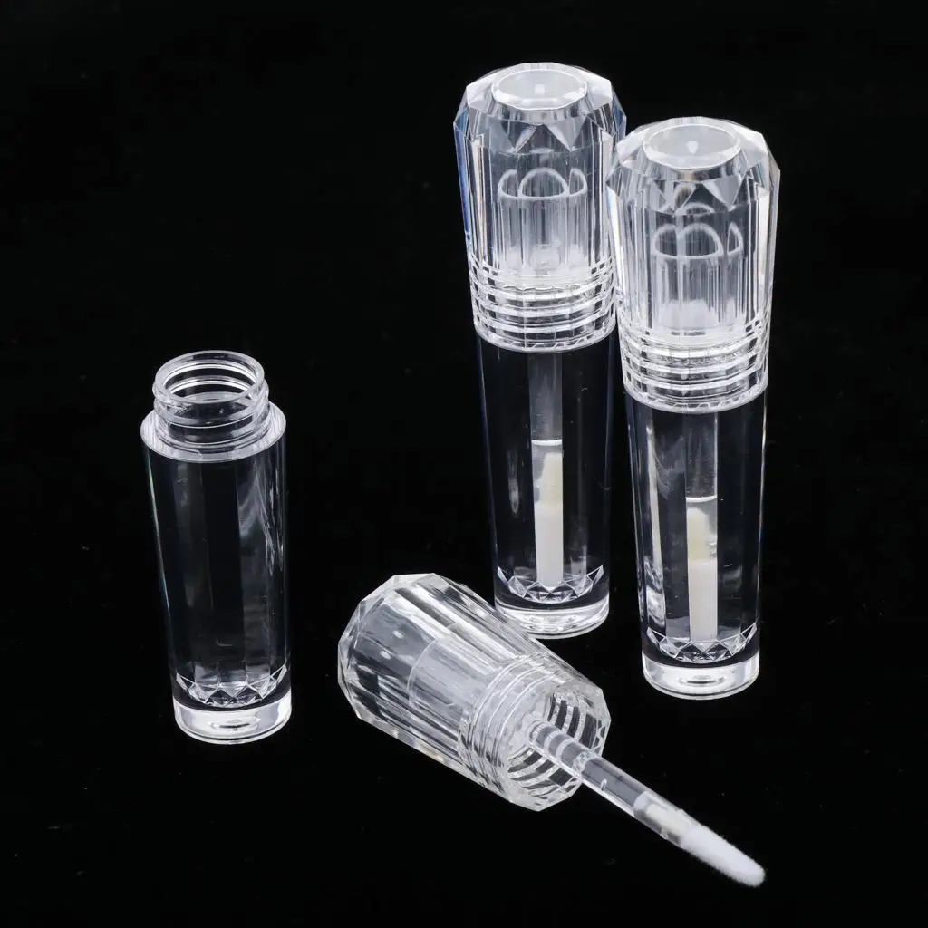 여행용 리퀴드 아이섀도우 립 글로스 용기, 빈 립스틱 튜브, 3ml, 3 개