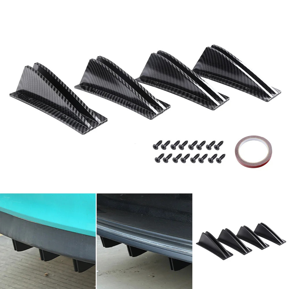 

Universal Car Modified Rear Bumper Diffuser Spoiler ABS Rear Bumper Lip Diffuser Anti-collision For BMW Ford Mercedes Porsche