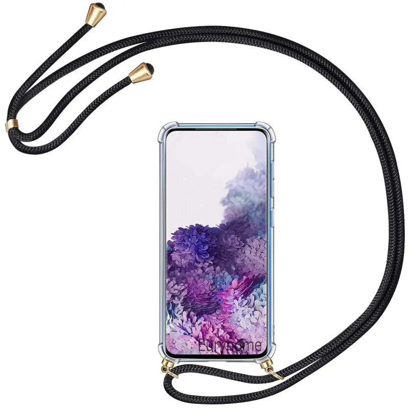 Hülle für Samsung Galaxy A16 A36 A56 A35 A55 A17 A37 A57 S25 S26 Ultra S24 FE mit Umhängeband, Halskette und transparentem Cover