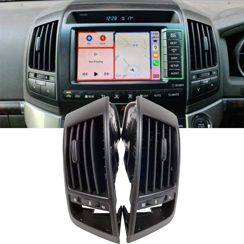 

Car Interior Dashboard A/C Center Air Vent Frame Penal For Toyota Land Cruiser 200 Accessories FJ200 LC200 2008-2015