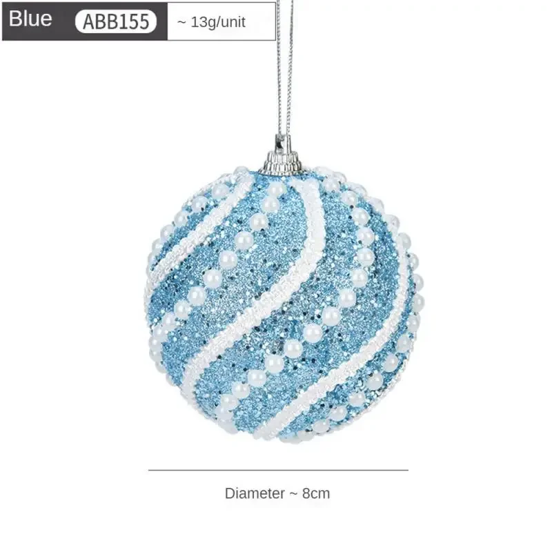 thumbnail image 1 of Bolas de Navidad blancas de 8 cm, adornos para árbol de Navidad, decoraciones navideñas para el hogar, bolas de espuma decorativas para árbol de Año Nuevo 2023, 1 of 5