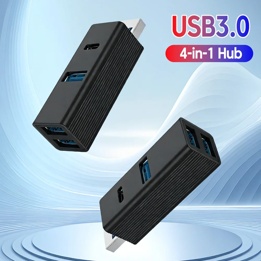 Versatile High-Speed 4-Port USB Hub Splitter